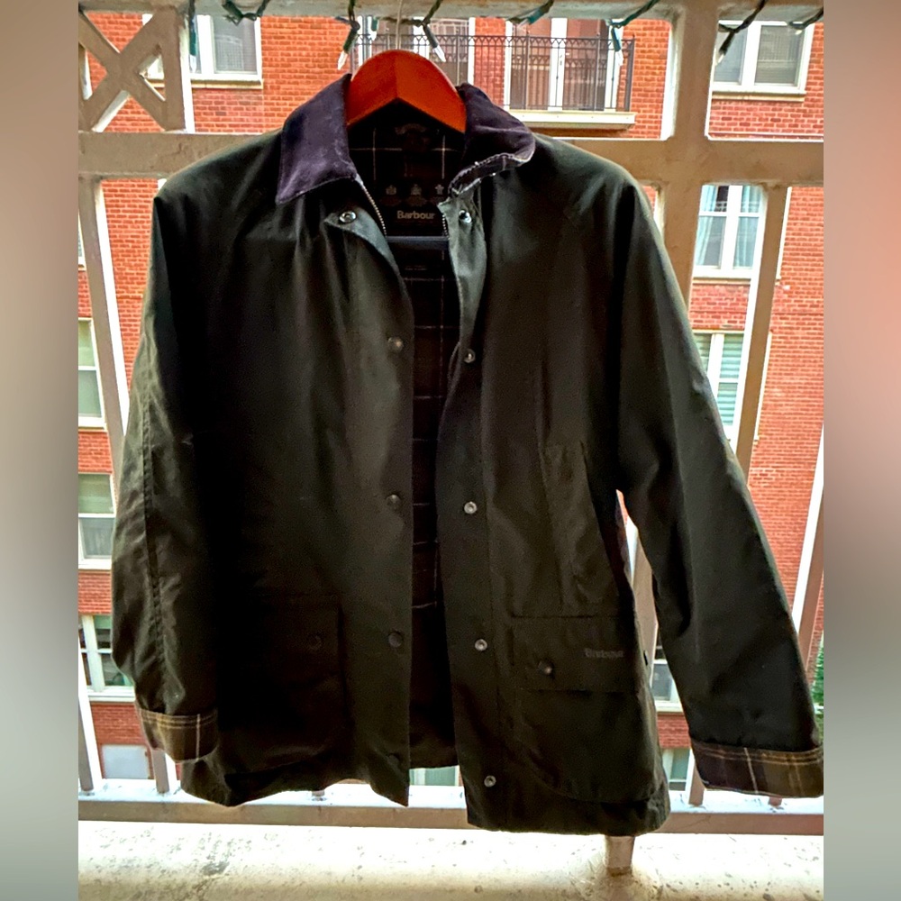 Barbour Classic Beadnell Waxed Cotton Jacket UK10/US6 NWOT
